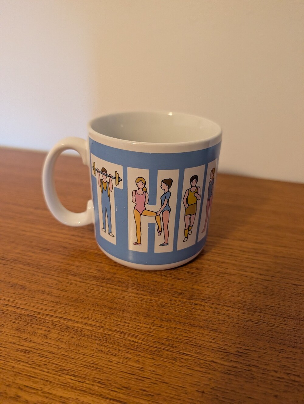 Vintage 80s Thin's In! Fitness Aerobics Aesthetic Fitness Workout Coffee Mug Vtg